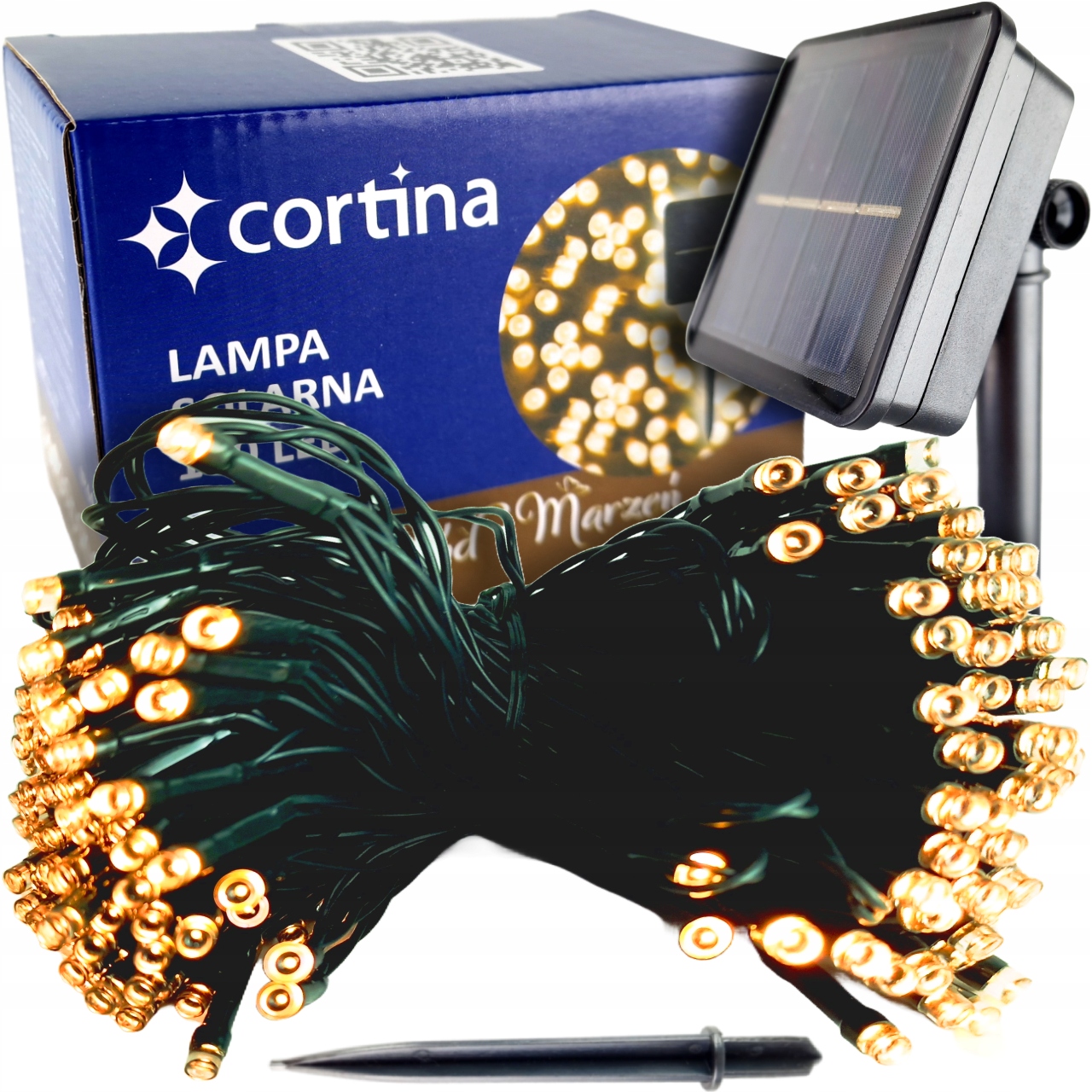 Girlanda Cortina 1200 cm solárna